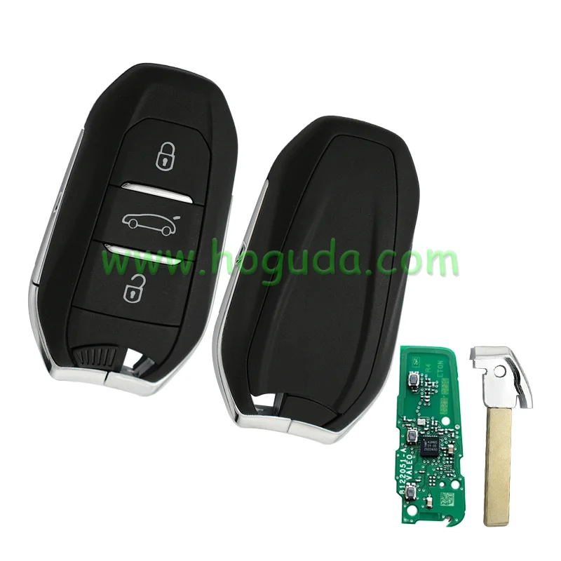 For Original New 2020 Peugeot 5008 508 3 button  Keyless Go remote Key with 4A HITAG AES NCF29A1 128bit A3M65 434MHz FCCID IM3A