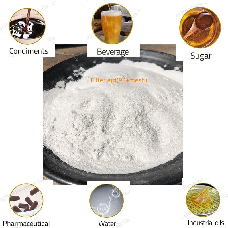90+ mesh perlite filter aid for food and beverage oil filtration