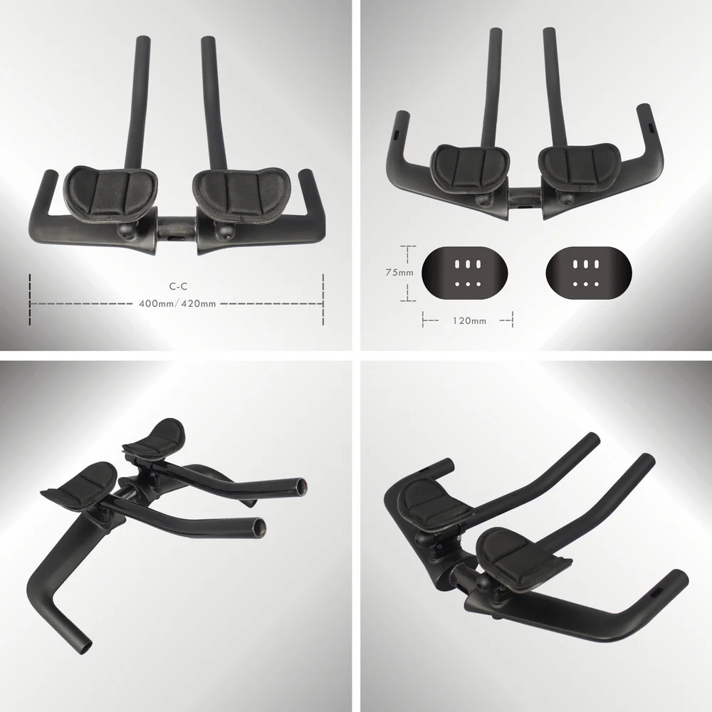 Carbon Fiber Internal Cable 0 degree 15 degree Time Triathlon Handlebars Aero TT Bar HB096 400/420mm Options