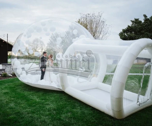 Outdoor Camping Event Wedding Party Inflatable Bubble tent,Inflatable Bubble Tent PVC  Clear Transparent Igloo Dome Tent