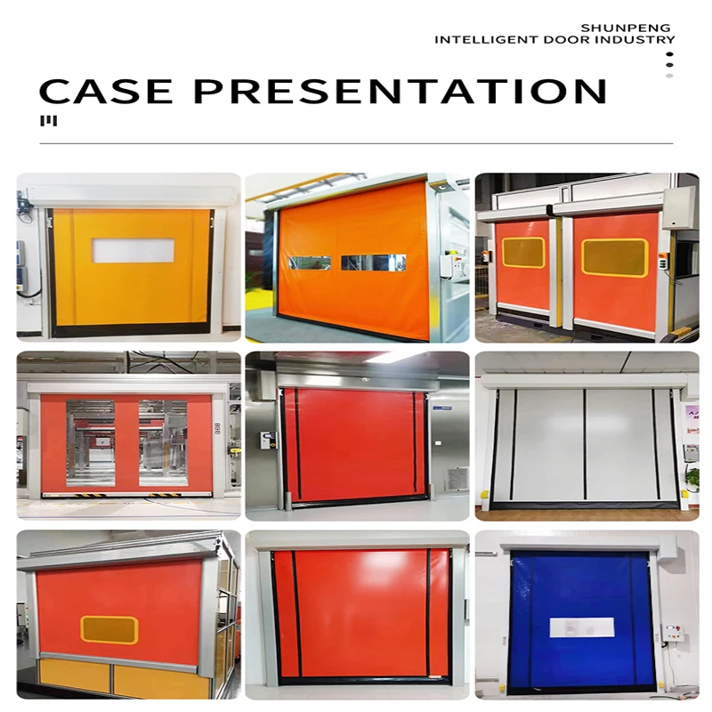 Industrial Electrical Resistance Food Process Automatic Sliding Door High Quality Roller Shutter Motor Plastic PVC Curtain