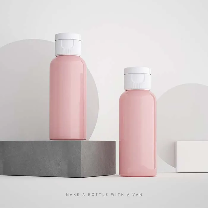 
High Quality Flip Top Cap Plastic Lotion Cosmetic Squeeze Bottle 