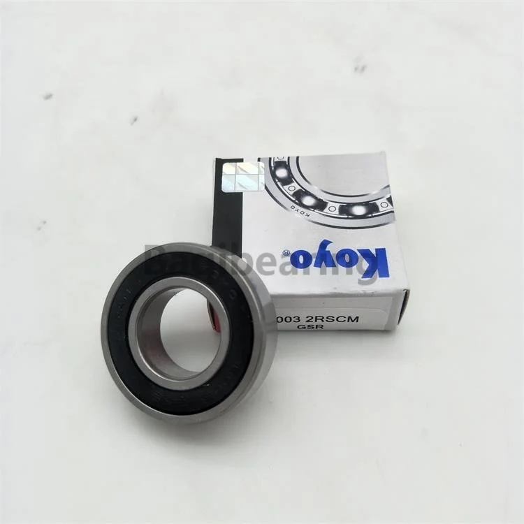 Водонепроницаемые шарикоподшипники 6003-2RS из хромистой стали с глубоким желобом для
