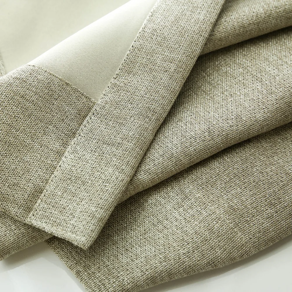 Blackout Lining Curtain Fabric Upholstery Jacquard Living Room Curtains
