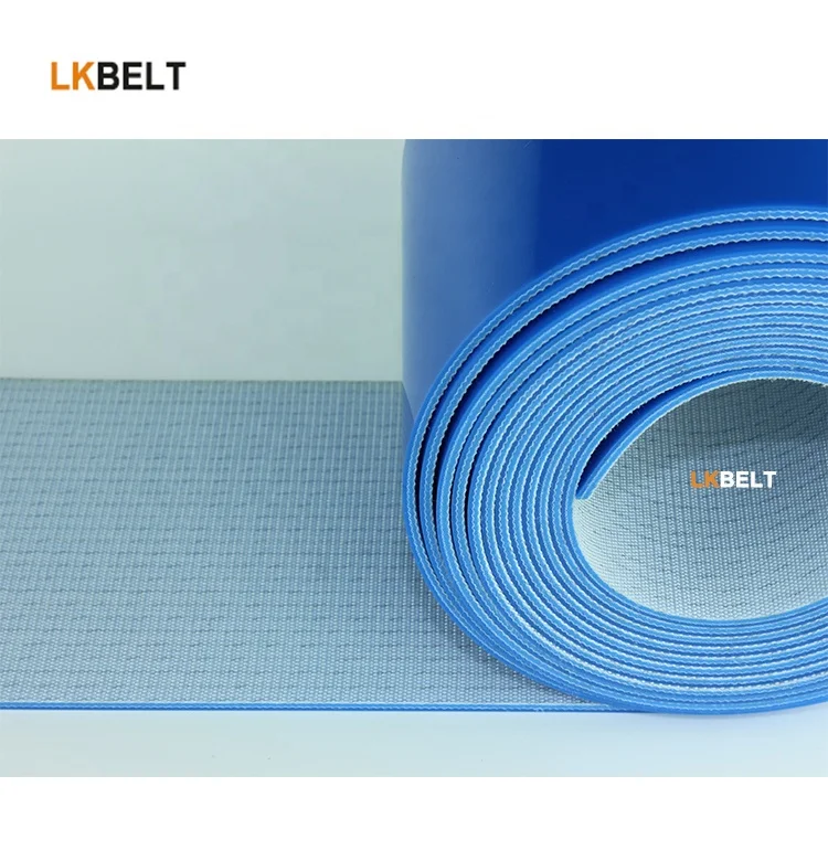 Hot sale customized PVC rubber Option pattern rough top conveyor belts for factory production line