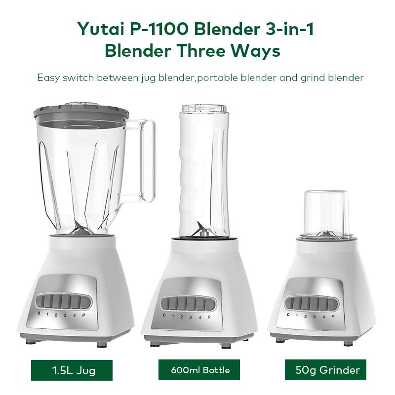 3 in 1 electric mini Personal mixeur blender smoothie juicer baby food Fresh Juice licuadora portable blenders