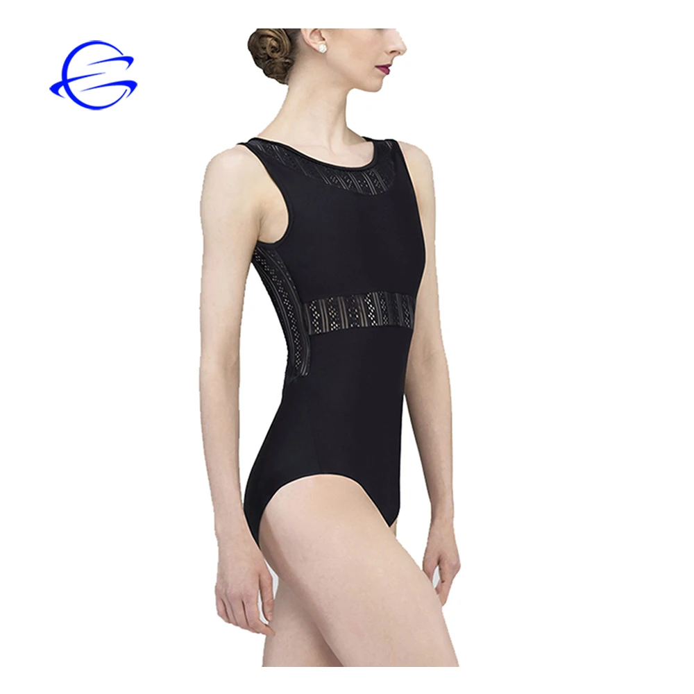 New Design Thong Unitard Sleeveless Bodysuit Gymnastics Uniforms Sexy Ballet Leotard