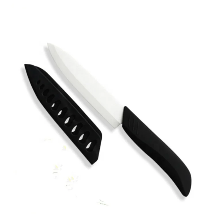 Cheap Sharp Vegetable Fruit Paring Peeling Carving Ceramic Knife With PP sheath blade Cover