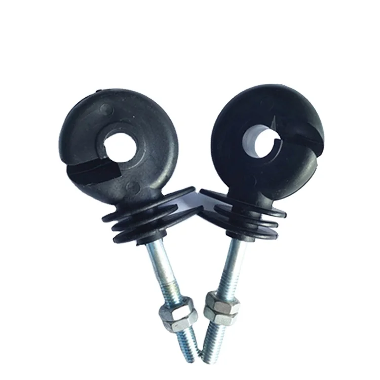 Fence Tool Wood Post Screw In Ring Insulator Animal Husbandry Cow Sheep Galvanized Steel Electric Fencing Insulators