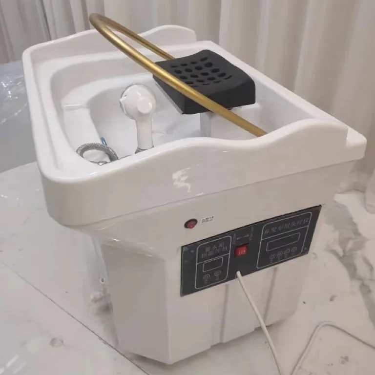 Yicheng beauty Shampoo Bowl Bed Beauty Bed Thai Style With Water heater Water Circulation Steam Device wash mobile hair spa Bed