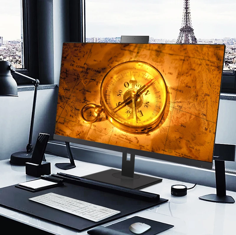 Новое поступление 24 дюймовый настольный компьютер все в одном компьютере веб-камеры core i3 i5 i7 i9 сенсорный экран все в одном ПК