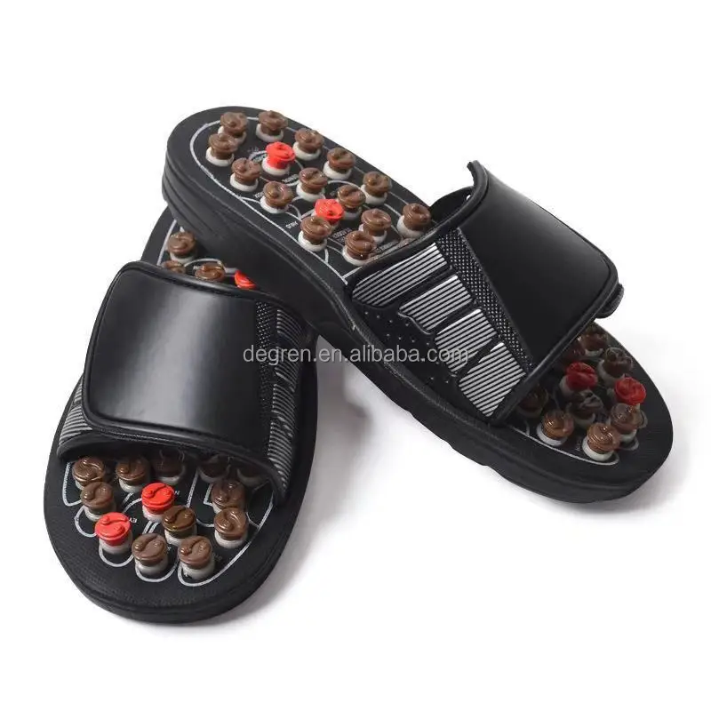 Hot Sale Acupressure Reflexology Foot Care Massage Slippers Acupoint Sandals Massage Shoes