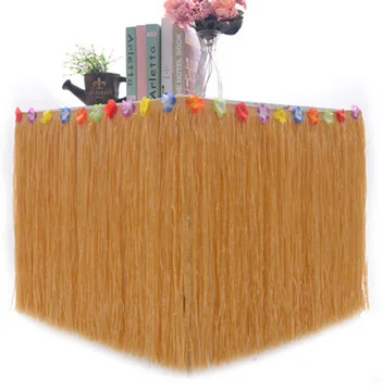 Hot Sale New Product Tropical Party Decorations for Hawaii Luau Party 1 Piece Party Table Skirts