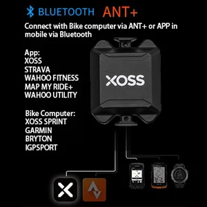XOSS bike cycling ANT+ Wireless compatible Speed Cadence Dual sensor bicycle computer speed monitor