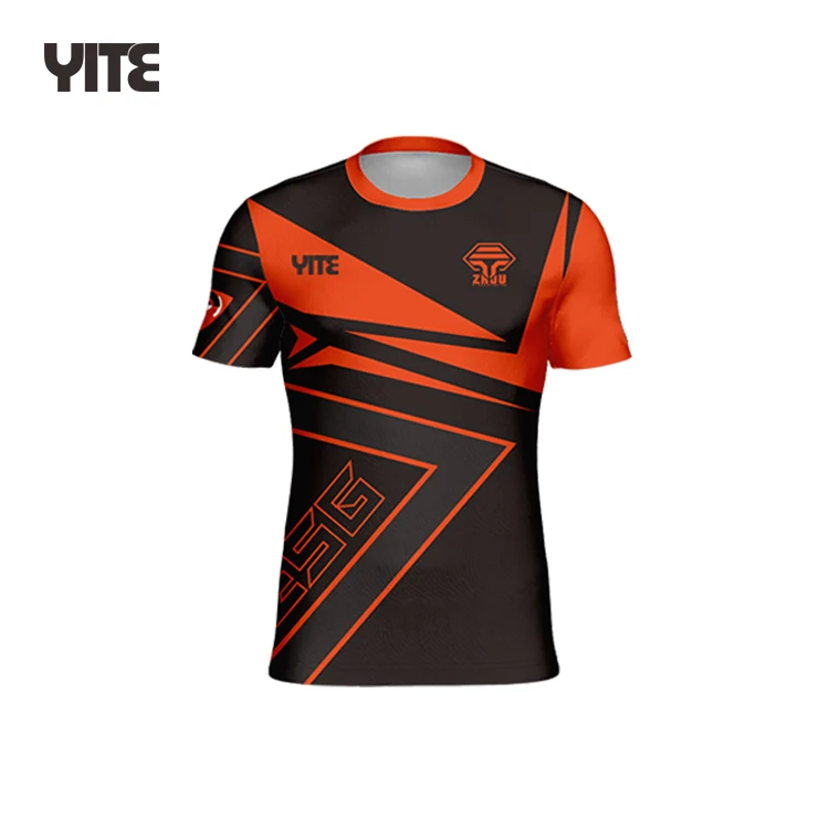 Оптовая продажа, повседневное снаряжение, Мужская игровая рубашка высшего качества с индивидуальным принтом, командная футболка для киберспорта