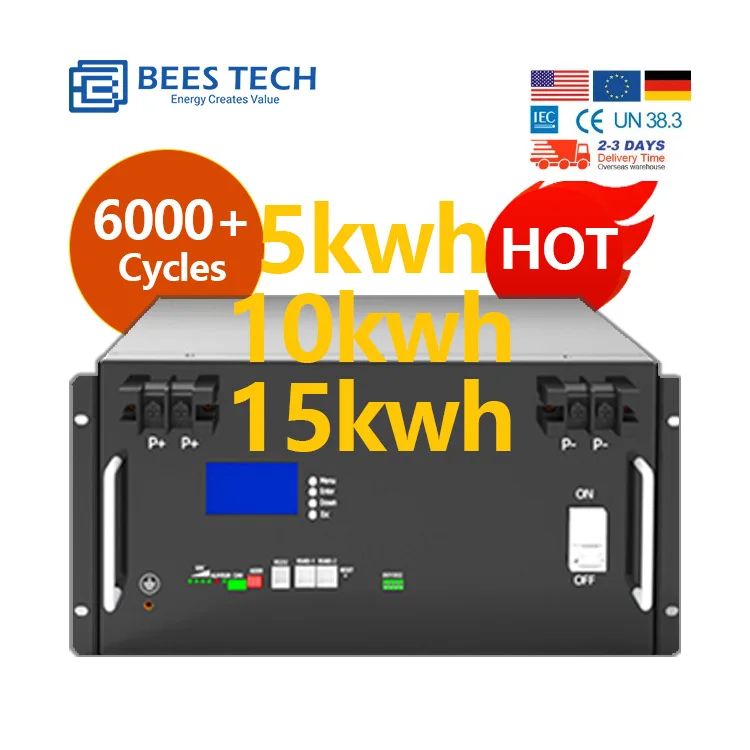 Аккумуляторная батарея 15KWh 51 2 V 15kw литиевая Lifepo4 300Ah 280Ah 14KWh LFP 48V Аккумуляторы для хранения энергии Бытовая Солнечная система