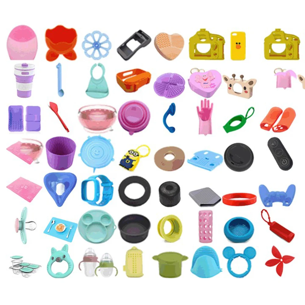 Popular silicone resin molds new product development mold custom rubber silicone parts with plastic wood ceramic metal parts