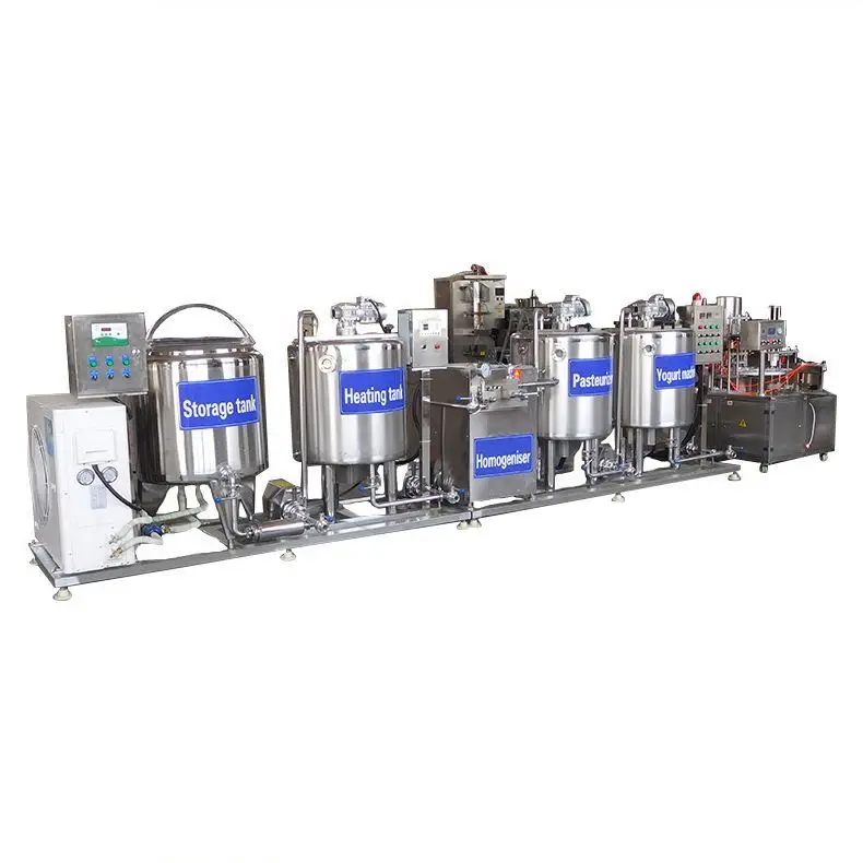Professional Almond Cow Yogurt Brewing Equipment 1000 Liter Milk Pasteurizer Machine For Milk Small Best quality