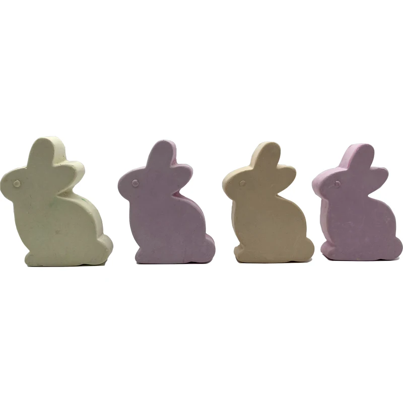 Нетоксичный уличный мел в форме кролика для тротуара