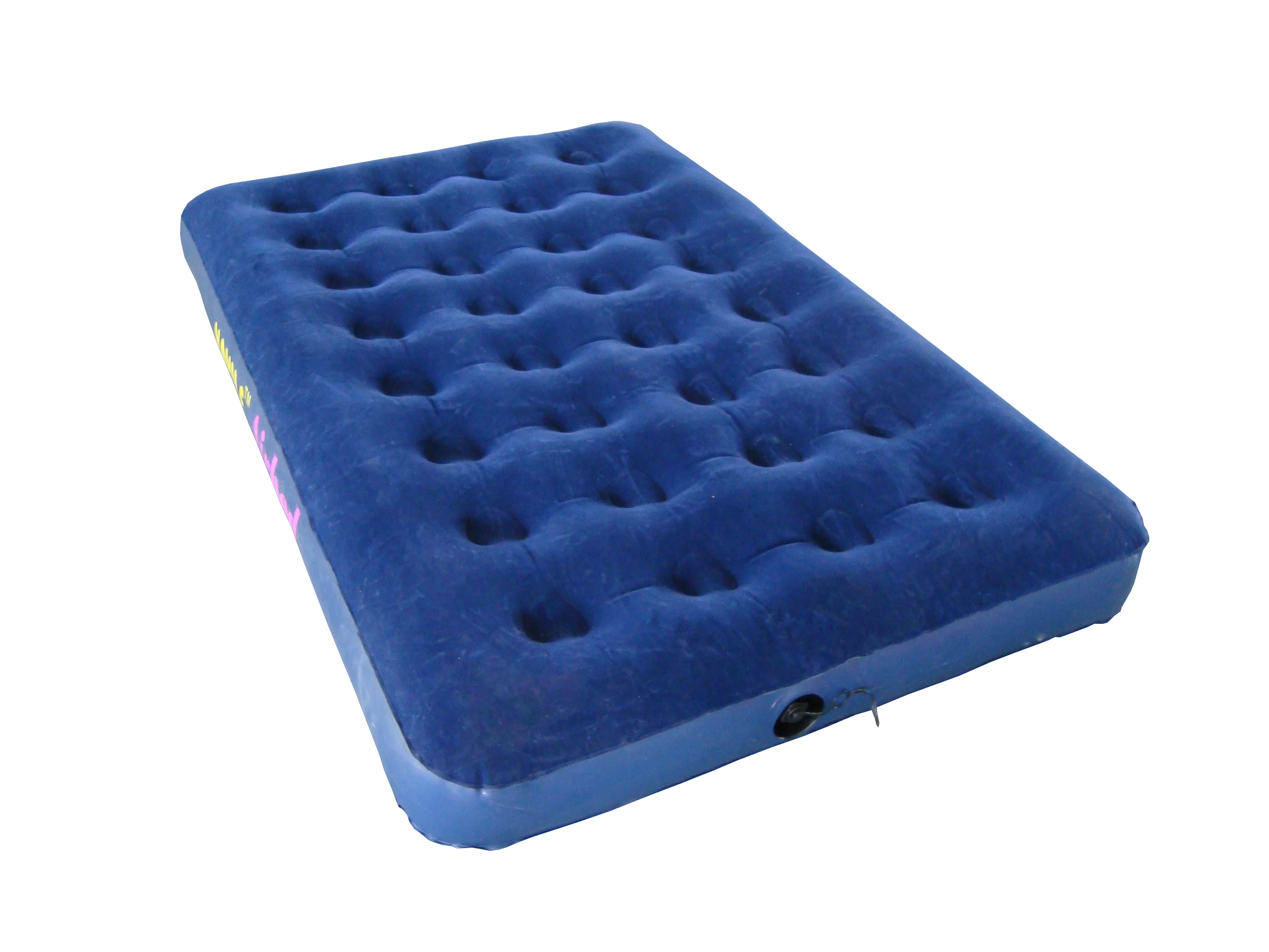 2022 Inflatable Air Mattress Bed Camping Travel PVC Double Flocked Air Bed