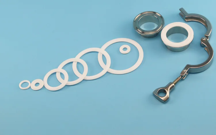  Продажа с фабрики различные быстрозажимные соединения санитарных труб ptfe три зажима санитарная прокладка для контейнера резервуара