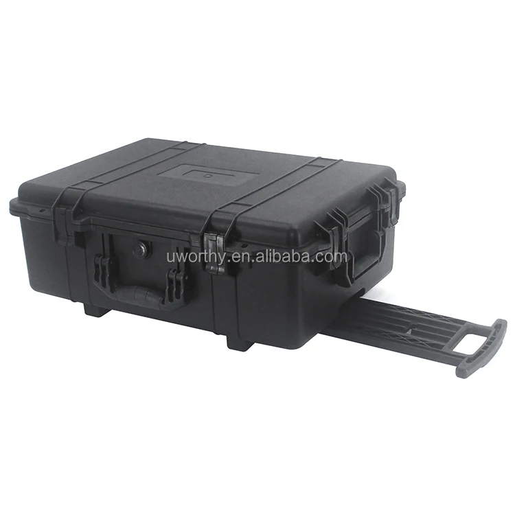 618x460x230mm Promotional Price Injection Molded Hard PP Material Wheeled Plastic Tool Case Trolley with Customized Foam