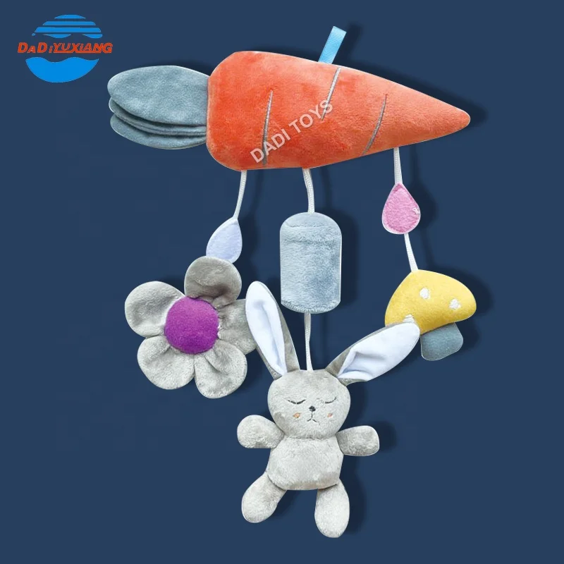 Hot Selling Animal Baby Soft Hanging Bed Bell Sleeping Toy For Baby