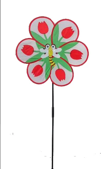 Garden spring single tulip flower yard windmill