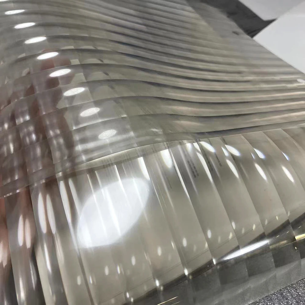 LF60-RGS LAUFEN 3D Reeded Glass Film PET Material Size 1.52*50 Meter Office Window Home Decorative Privacy Glass Film