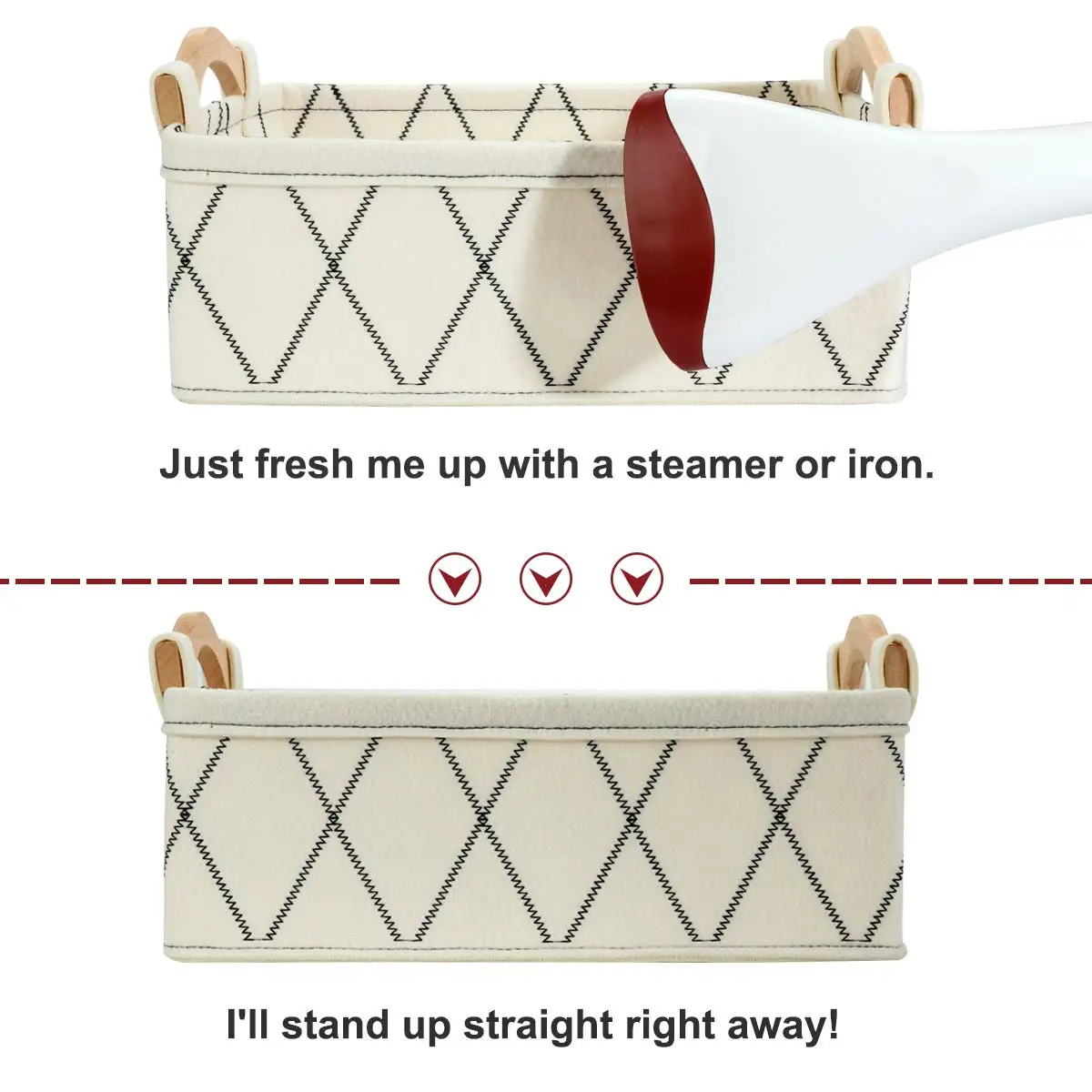 Felt storage baskets desktop storage box cosmetics sundries storage boxes