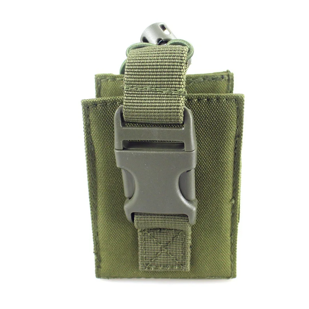 Tactical Molle Radio Pouch 600D Nylon Universal Radio pouch  Elastic Walkie Talkies Holder