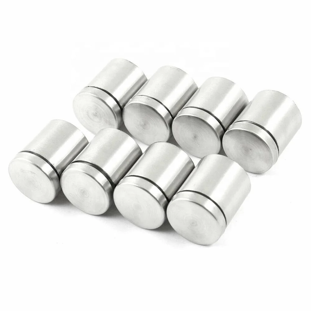 Isure 25mm x 30mm Stainless Steel Frameless Standoff Clamp for Glass acrylic PVC plastic sheet standoff glass clamp spigot