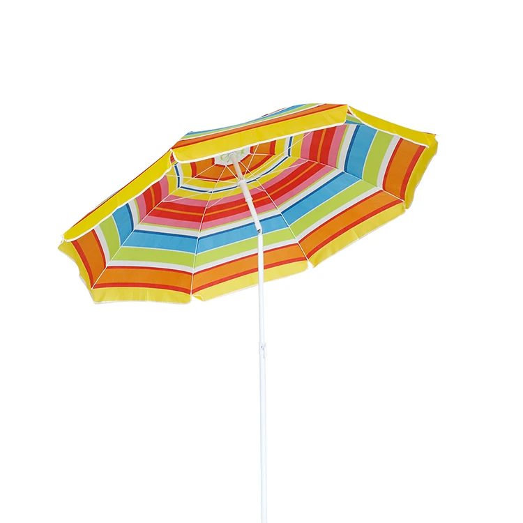 A powerful factory Quality Assurance Colorfully beach umbrella for Vacation