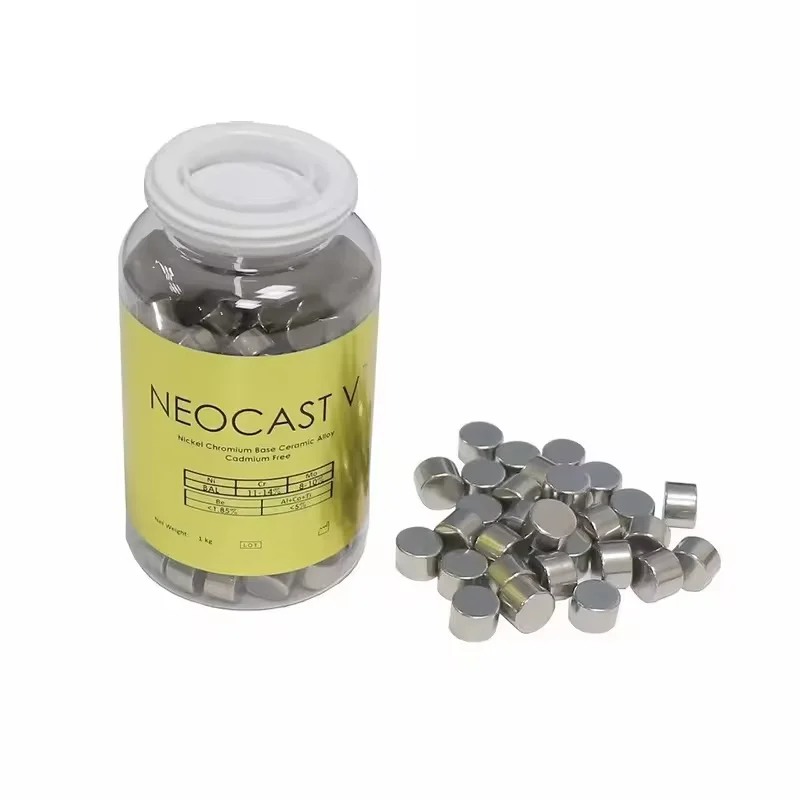 Foshan Meite Dental Alloys With Beryllium NEOCAST V Ni-Cr Base Nickel Metal Filling Chrome Porcelain Ceramics Material