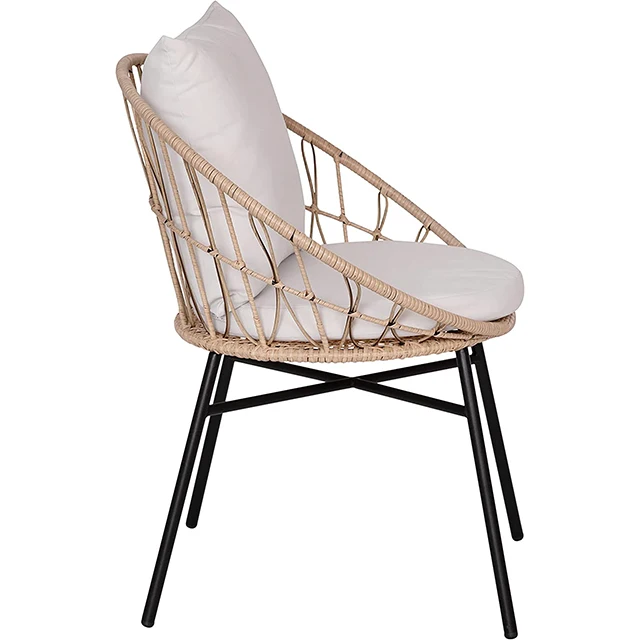 Hot sale poly rattan acapulco chair synthetic outdoor rattan furniture set