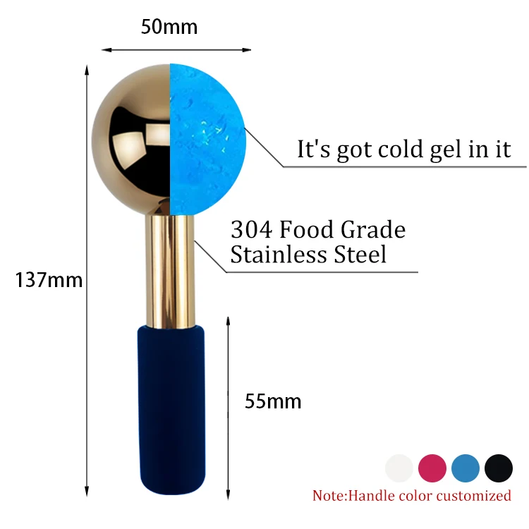 Luxury high quality Facial Ice Globes Face Massager plus moisturizing