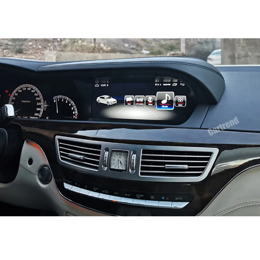 Retrofit Android W221 Touch Screen for Mercedes Head Unit NTG Radio System Navigation Upgrade Audio 20 W216 C216 DVD CD Update