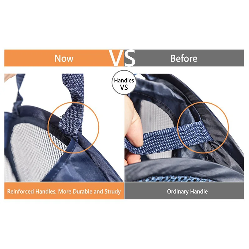 Mesh Pop up Laundry Hamper for Camp Laundry Use Foldable Apparel ISO9001/ISO14001 Mesh/polyester,mesh