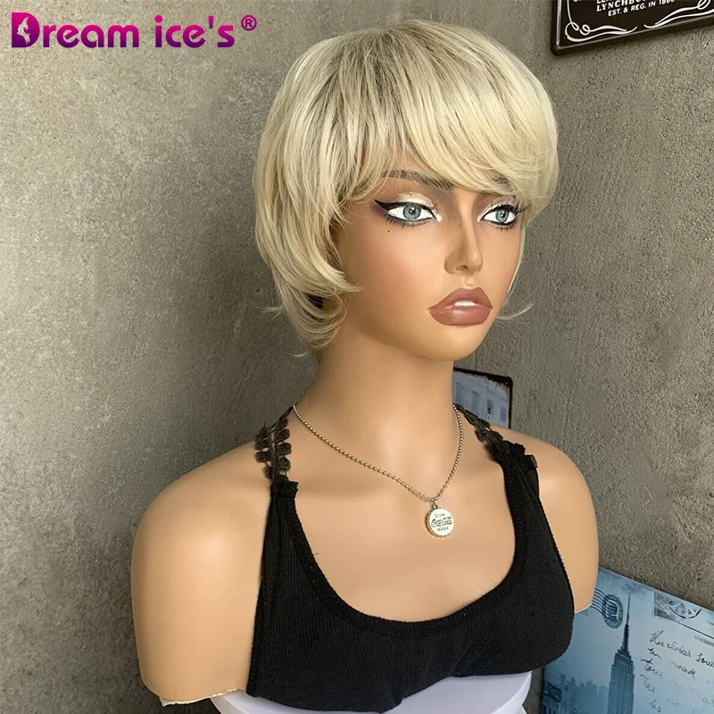 DREAM. Ice высококачественные моноволоконные светлые парики из синтетического волокна для белых женщин
