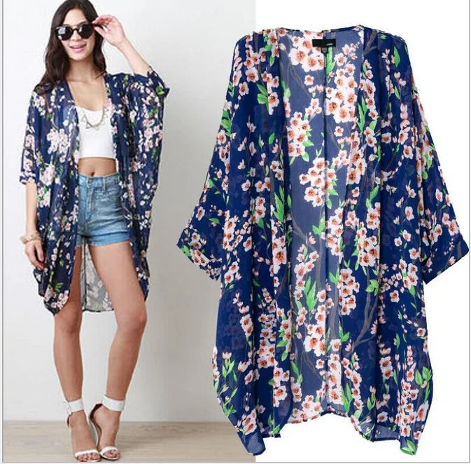 
2021 New Fashion Wholesale Boho Kimono Robes with Fringed Hem Women Silk Kimono Robe Pajamas Customize 