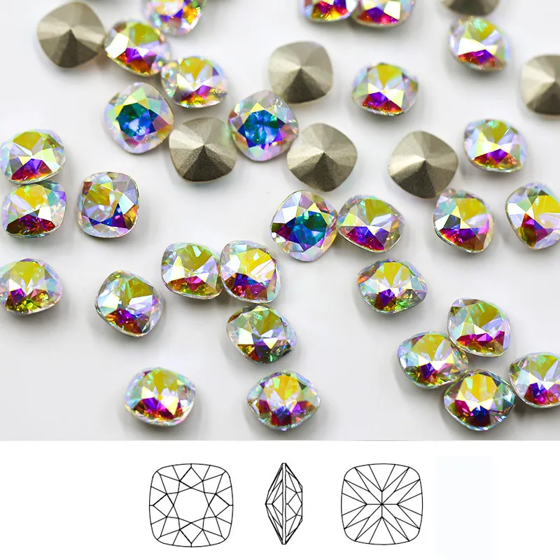 Paso Sico Factory Wholesale 4mm-18mm Point Back Jewelry Crystal AB Glass Fancy Stone DIY