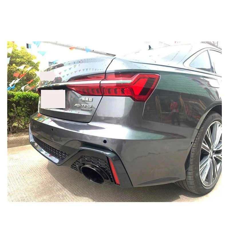 Car Accessories Body Kit Car Front Bumper with fanged front lip For Audi A6 C8 2019-2022