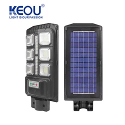 KEOU Smart work mode remote control waterproof  ip65 100W solar street light for square