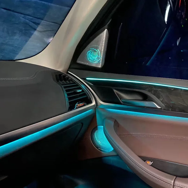 Premium Fashion Styles Car Interior Modificated Ambient luminous Tweeter Audio Cover Glow Tweeter Horn Cover For BMW X4 G02 G01