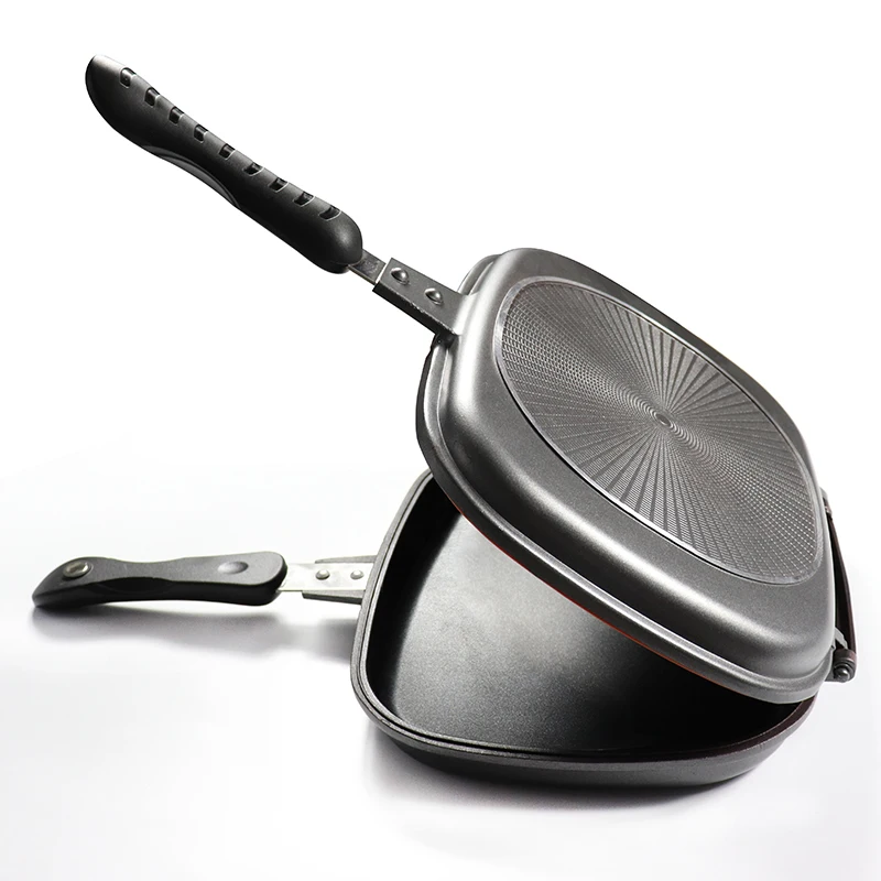 
Best Selling High Quality Rectangle With Two Anti-skidding Handles double grill pan 