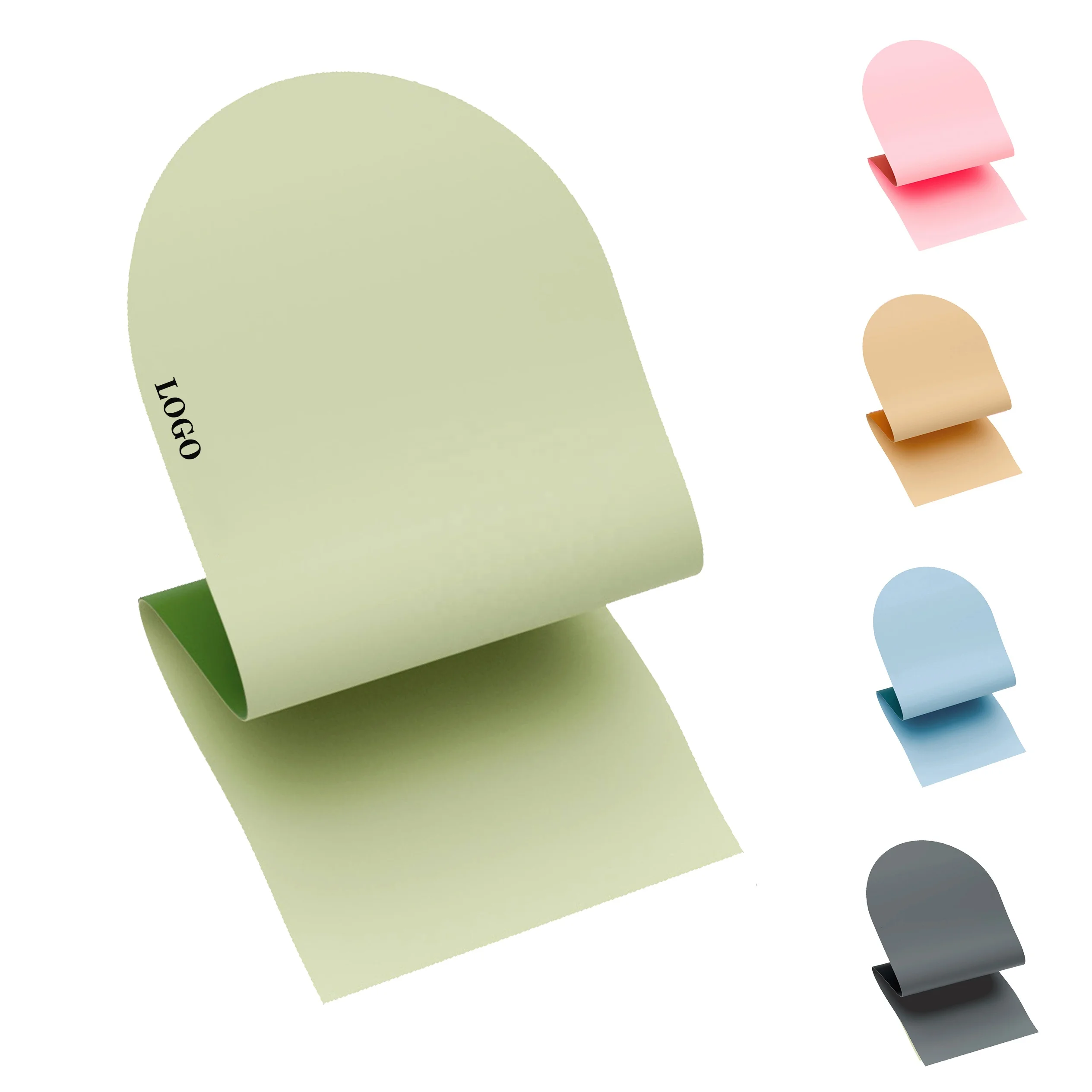 Custom Logo Printed Embossed Laser Eco Vegan Arch Arched Rubber Body Line Oval Pill Shape PU Yoga Mat