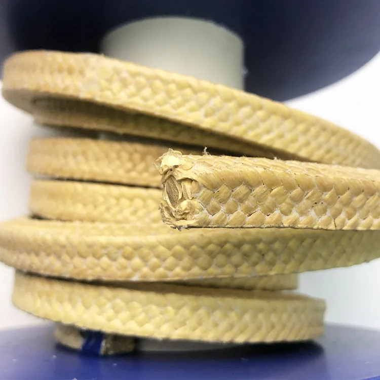 Hot Sell 20mm Aramid Kevlar Fiber Packing Gland Packing Braided Packing