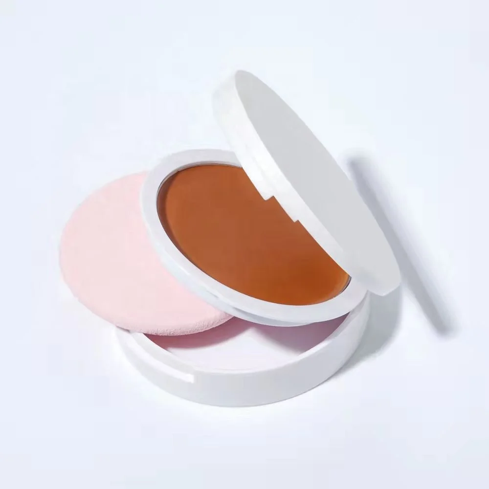 Private Label Face Makeup Cosmetics Waterproof Cream Compact Foundation High Coverage