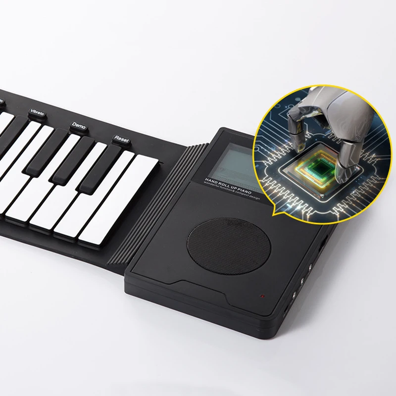  Пианино с гибкой клавиатурой гибкая клавиатура из PianoSilicon 49 клавиш цифровое рулонное фортепиано музыкальные