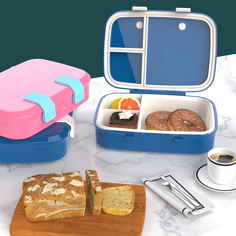 R Aohea Patented Wholesale 3 Compartment Leakproof Lunch for kids and Adult compartments bpa free  ODM  for teenager lunchbox